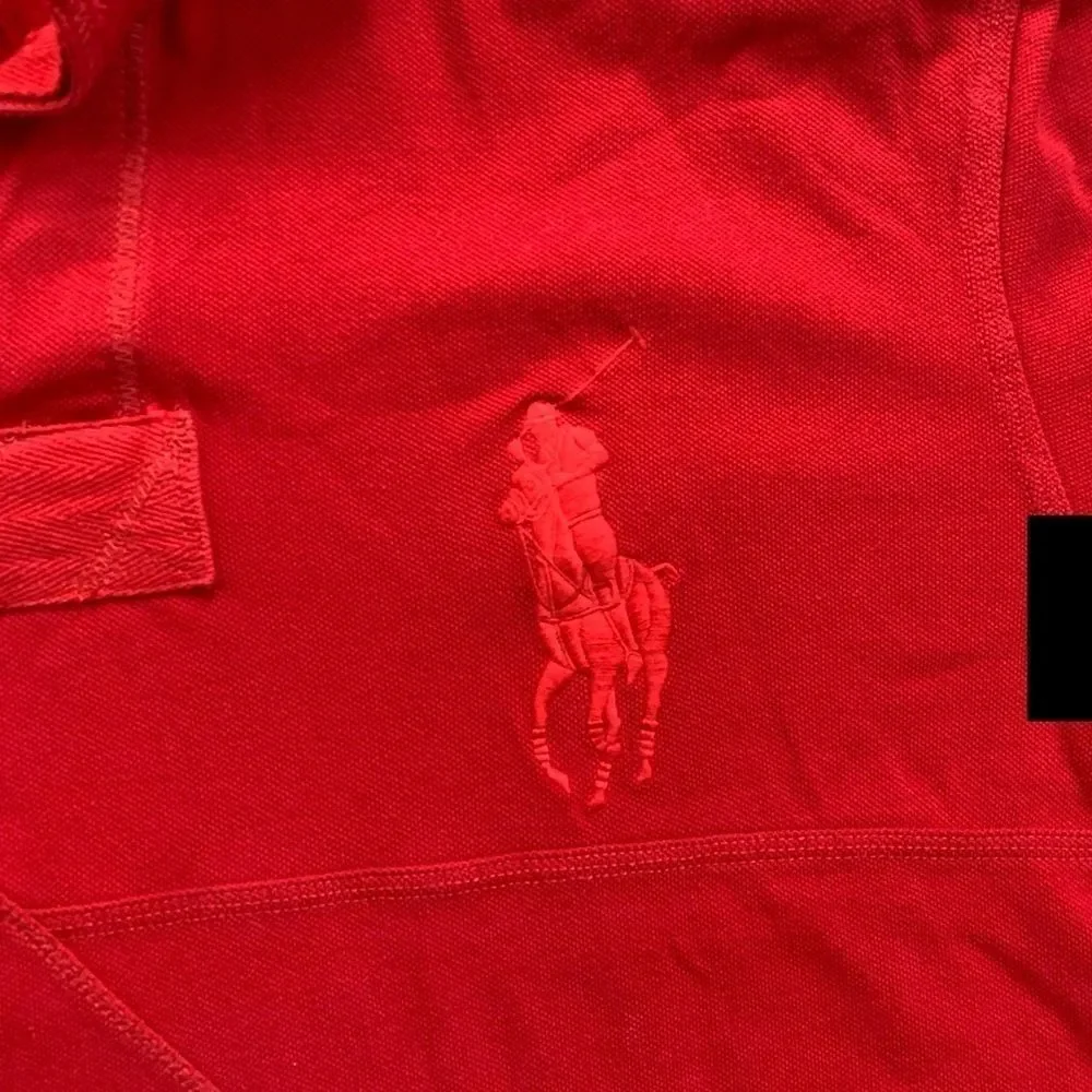 Polo RL Red Big Pony Long Sleeve Polo XXL